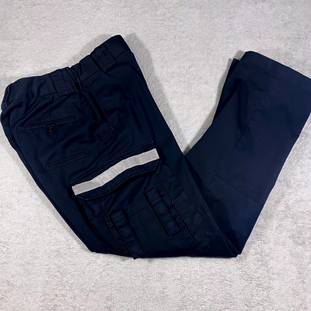 Elbeco Tek3 Cargo Pants Women 8 Navy Blue Reflective Tactical Utility Trousers